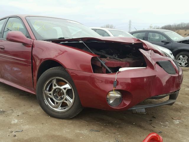 2G2WS522141326761 - 2004 PONTIAC GRAND PRIX BURGUNDY photo 9