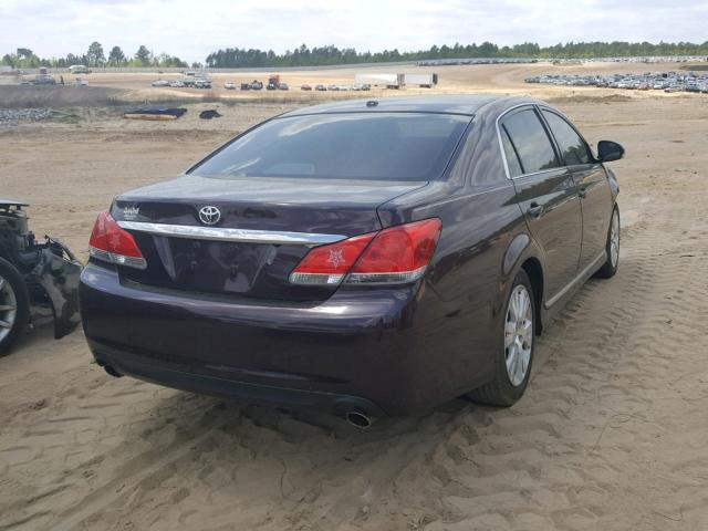 4T1BK3DB4CU457368 - 2012 TOYOTA AVALON BAS MAROON photo 4