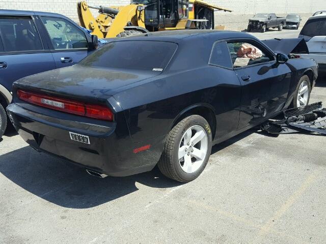 2C3CDYAG6EH293289 - 2014 DODGE CHALLENGER BLACK photo 4