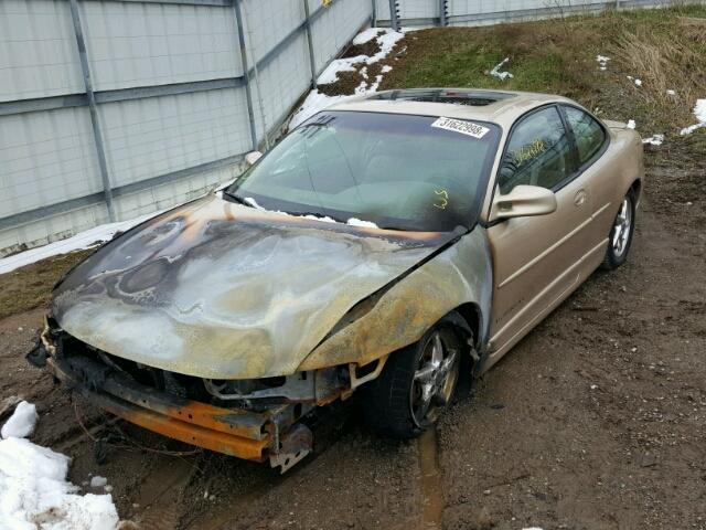 1G2WP12K3YF296011 - 2000 PONTIAC GRAND PRIX TAN photo 2