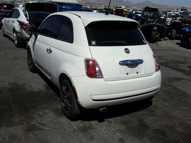 3C3CFFAR7ET288447 - 2014 FIAT 500 POP WHITE photo 3