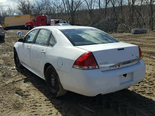 2G1WD5EM1A1171023 - 2010 CHEVROLET IMPALA POL WHITE photo 3