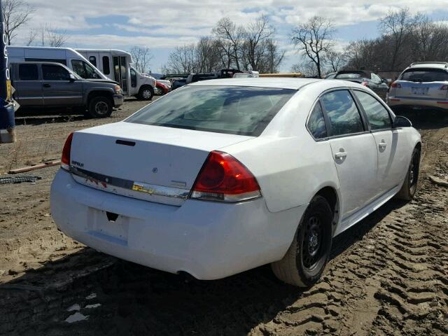 2G1WD5EM1A1171023 - 2010 CHEVROLET IMPALA POL WHITE photo 4