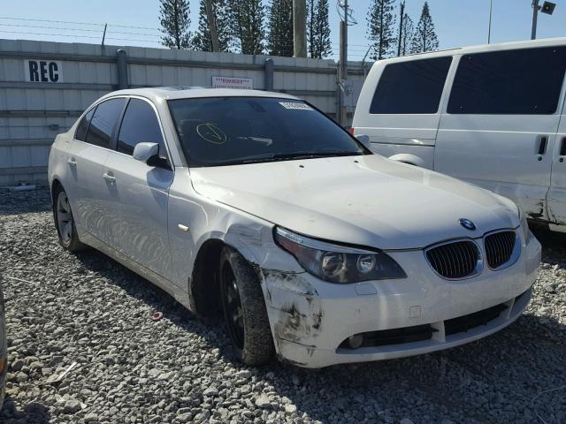 WBANE53587CW64855 - 2007 BMW 525 I WHITE photo 1
