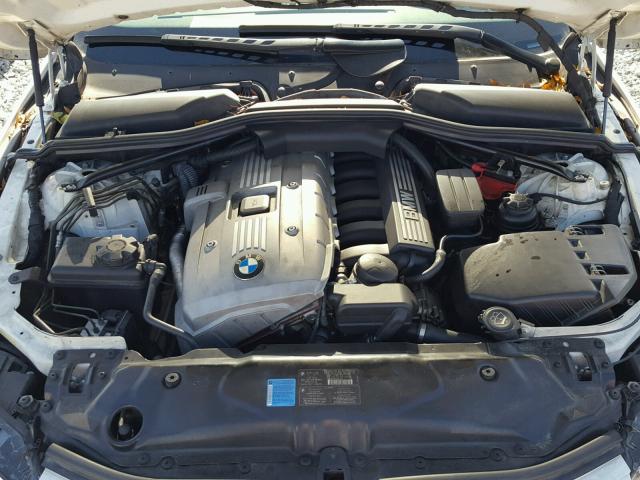WBANE53587CW64855 - 2007 BMW 525 I WHITE photo 7