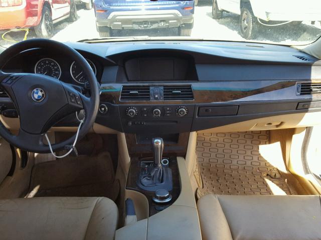 WBANE53587CW64855 - 2007 BMW 525 I WHITE photo 9