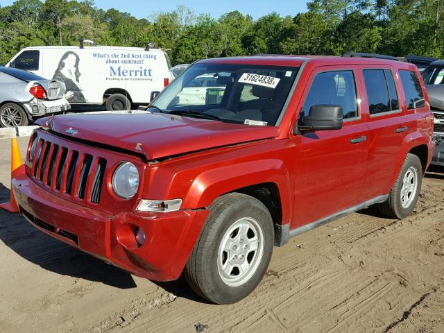 1J4NT1GA7AD671283 - 2010 JEEP PATRIOT SP RED photo 2