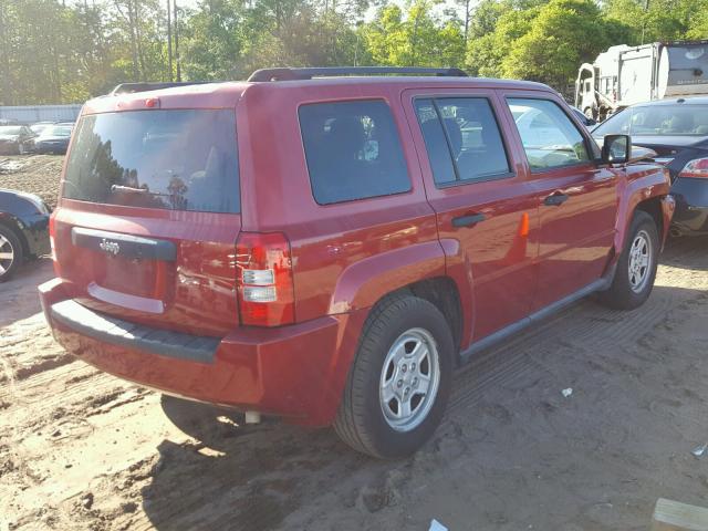 1J4NT1GA7AD671283 - 2010 JEEP PATRIOT SP RED photo 4