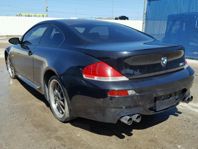 WBSEH93456B797479 - 2006 BMW M6 BLACK photo 3