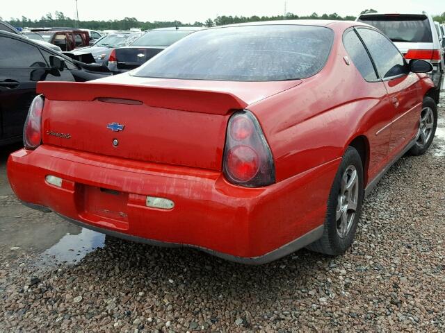 2G1WW12E639269050 - 2003 CHEVROLET MONTE CARL 红色 照片 4