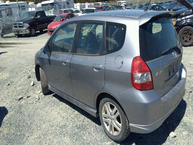 JHMGD38688S812657 - 2008 HONDA FIT SPORT SILVER photo 3