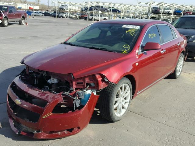 1G1ZK57708F291375 - 2008 CHEVROLET MALIBU LTZ წითელი ფოტო 2