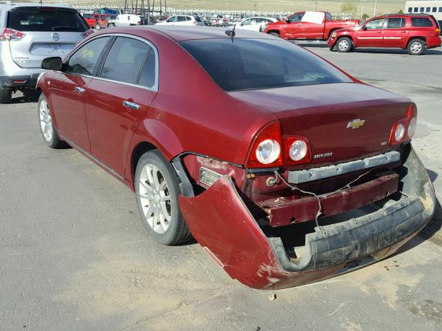 1G1ZK57708F291375 - 2008 CHEVROLET MALIBU LTZ წითელი ფოტო 3