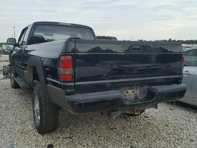 3B7KF23692M209188 - 2002 DODGE RAM 2500 BLACK photo 3