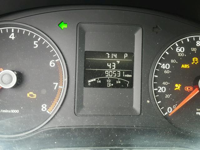 3VW2K7AJ4BM094190 - 2011 VOLKSWAGEN JETTA BASE 银色 照片 8