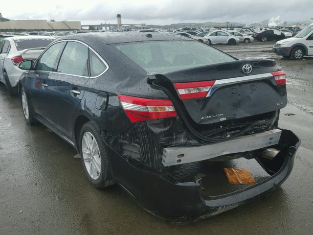 4T1BK1EB9FU159082 - 2015 TOYOTA AVALON XLE BLACK photo 3