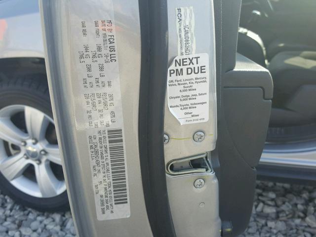 1C4NJDBB2HD142847 - 2017 JEEP COMPASS SP GRAY photo 10