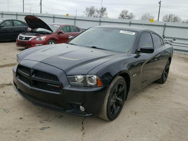 2C3CDXCT0EH162413 - 2014 DODGE CHARGER R/ BLACK photo 2