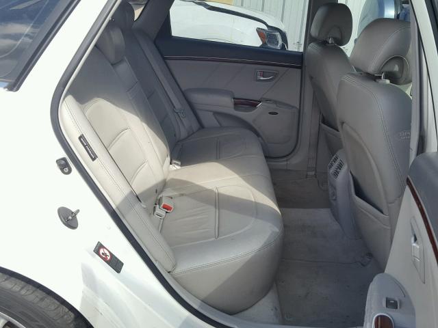 KMHFC46F36A094135 - 2006 HYUNDAI AZERA SE WHITE photo 6