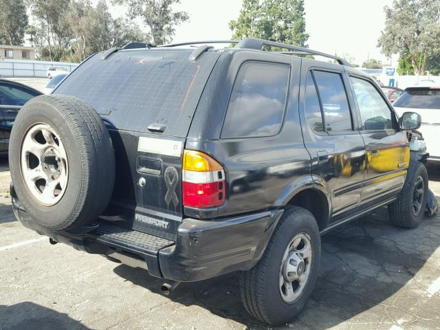 4S6CK58W214402807 - 2001 HONDA PASSPORT E BLACK photo 4