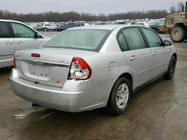 1G1ZS51F86F119480 - 2006 CHEVROLET MALIBU LS ვერცხლისფერი ფოტო 4