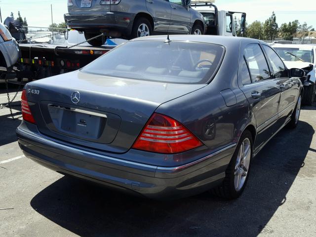 WDBNG70J36A473945 - 2006 MERCEDES-BENZ S 430 GRAY photo 4
