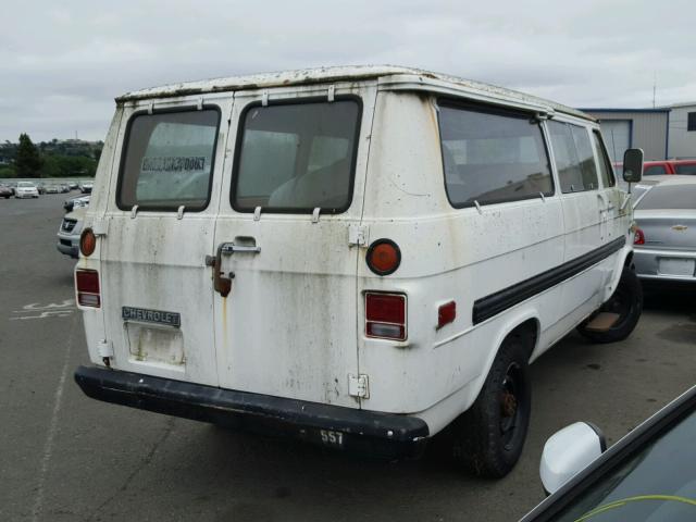 CGL367U220162 - 1977 CHEVROLET VAN WHITE photo 4