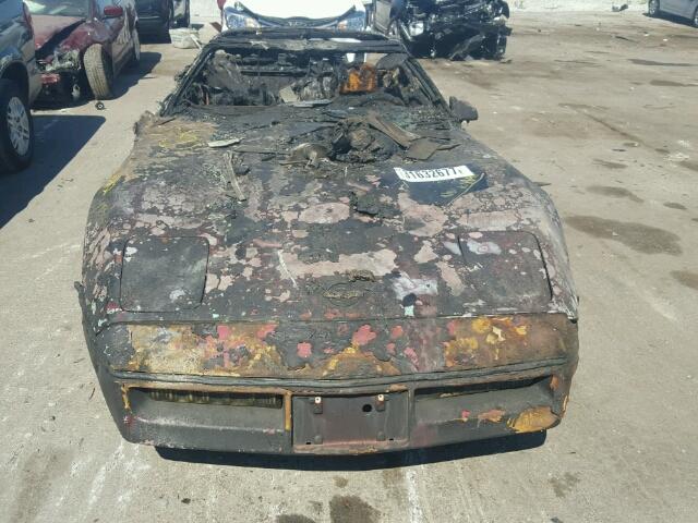 1G1YY2185H5120802 - 1987 CHEVROLET CORVETTE BURN photo 9