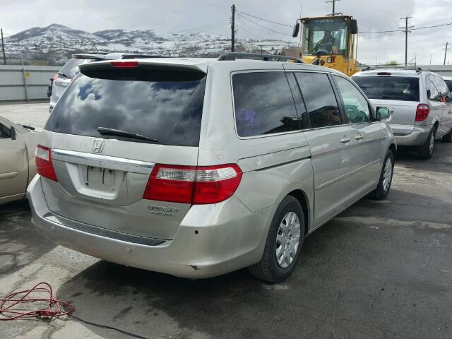 5FNRL38825B039143 - 2005 HONDA ODYSSEY TO SILVER photo 4