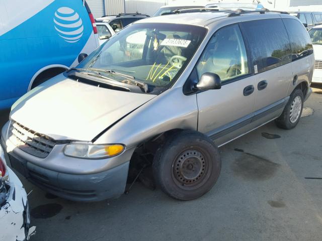 2P4GP4530VR247869 - 1997 PLYMOUTH VOYAGER SE GRAY photo 2