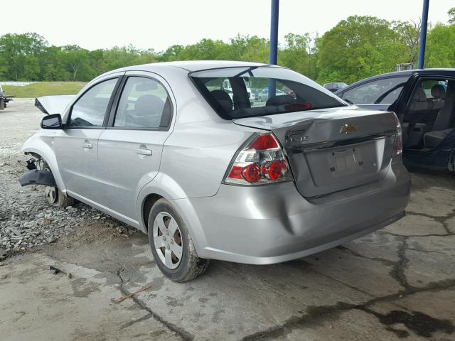 KL1TD56678B097151 - 2008 CHEVROLET AVEO BASE GRAY photo 3