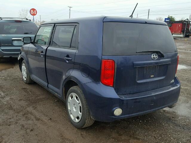 JTLKE50E281052386 - 2008 TOYOTA SCION XB BLUE photo 3