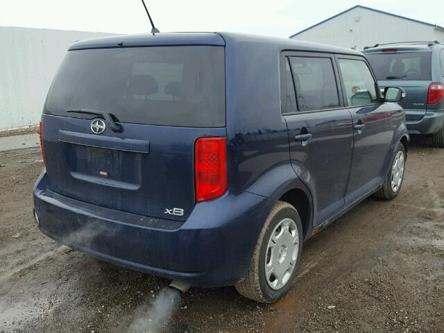 JTLKE50E281052386 - 2008 TOYOTA SCION XB BLUE photo 4