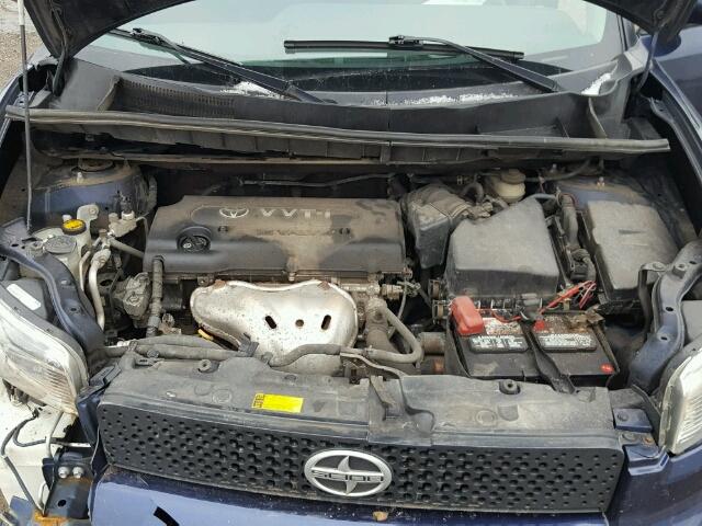 JTLKE50E281052386 - 2008 TOYOTA SCION XB BLUE photo 7