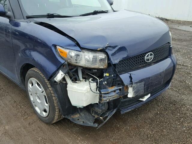 JTLKE50E281052386 - 2008 TOYOTA SCION XB BLUE photo 9