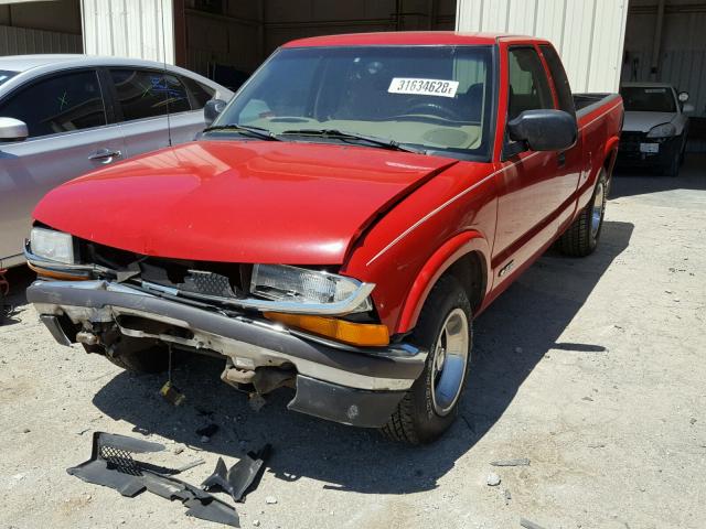 1GCCS19W728134125 - 2002 CHEVROLET S TRUCK S1 RED photo 2
