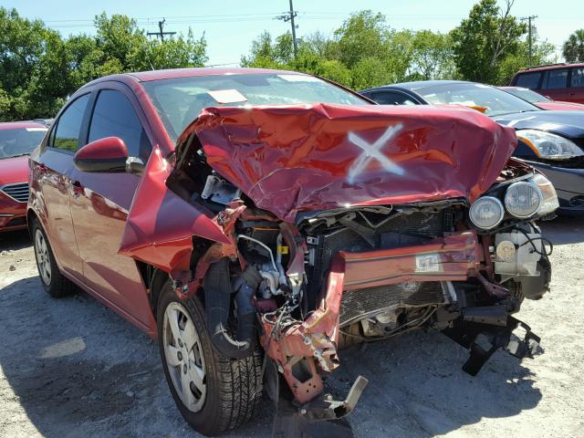 1G1JA5SH8D4256380 - 2013 CHEVROLET SONIC LS 红色 照片 1