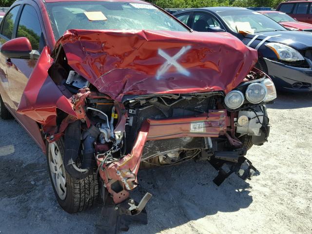 1G1JA5SH8D4256380 - 2013 CHEVROLET SONIC LS 红色 照片 9