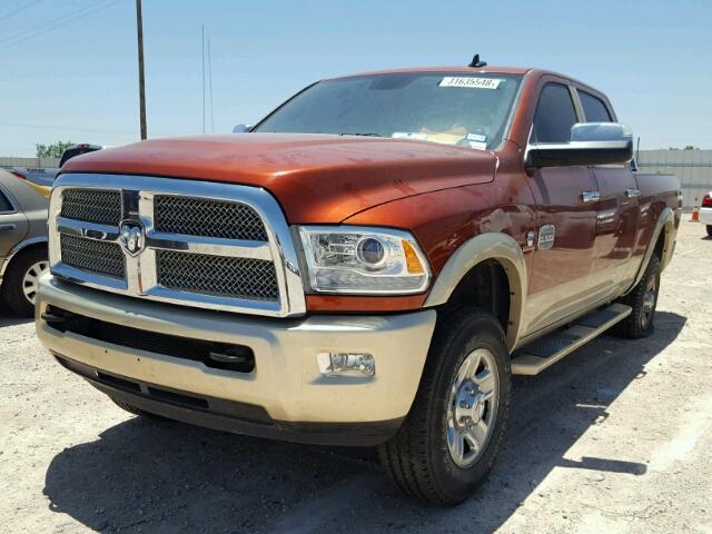 3C6UR5GL3DG554212 - 2013 RAM 2500 LONGH ORANGE photo 2