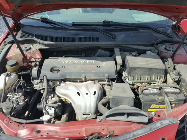 4T1BE46K97U146387 - 2007 TOYOTA CAMRY NEW RED photo 7