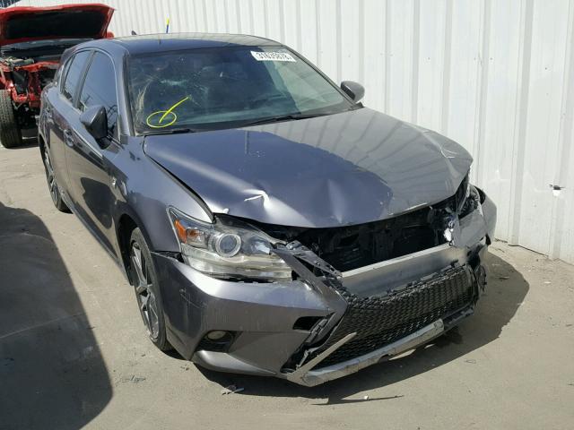 JTHKD5BH2F2217896 - 2015 LEXUS CT 200 GRAY photo 1