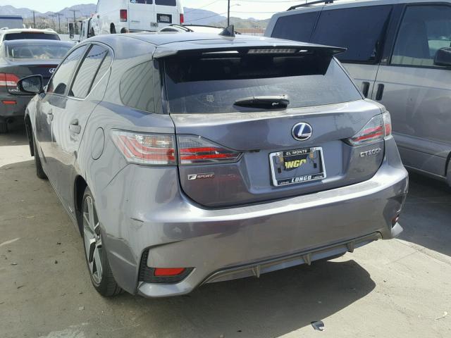 JTHKD5BH2F2217896 - 2015 LEXUS CT 200 GRAY photo 3