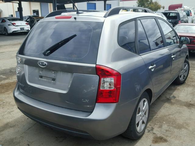 KNAFG529197262447 - 2009 KIA RONDO BASE GRAY photo 4