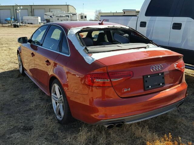 WAUBGAFL6DA110088 - 2013 AUDI S4 PREMIUM ORANGE photo 3