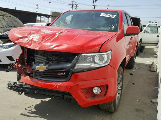 1GCGSDE37G1242209 - 2016 CHEVROLET COLORADO Z RED photo 2