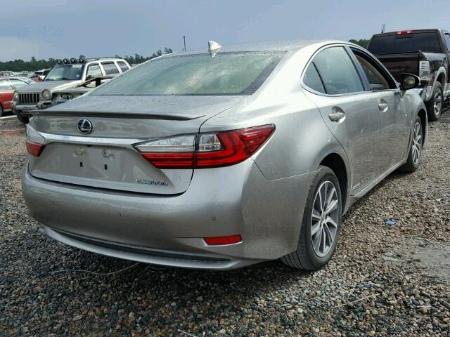 JTHBW1GG7G2117099 - 2016 LEXUS ES 300H SILVER photo 4