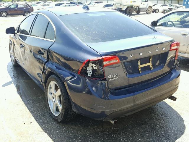 YV1622FS2C2036381 - 2012 VOLVO S60 T5 BLUE photo 3