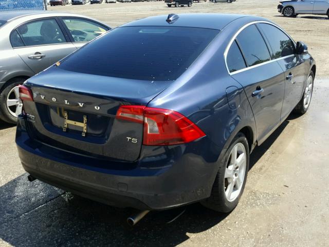 YV1622FS2C2036381 - 2012 VOLVO S60 T5 BLUE photo 4