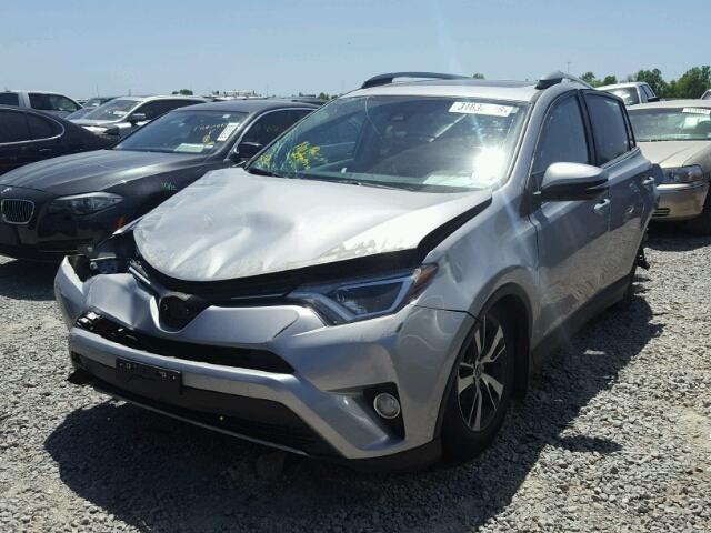 2T3WFREV2JW430966 - 2018 TOYOTA RAV4 ADVEN SILVER photo 2