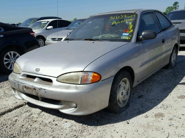 KMHVD34NXVU260984 - 1997 HYUNDAI ACCENT GS SILVER photo 2